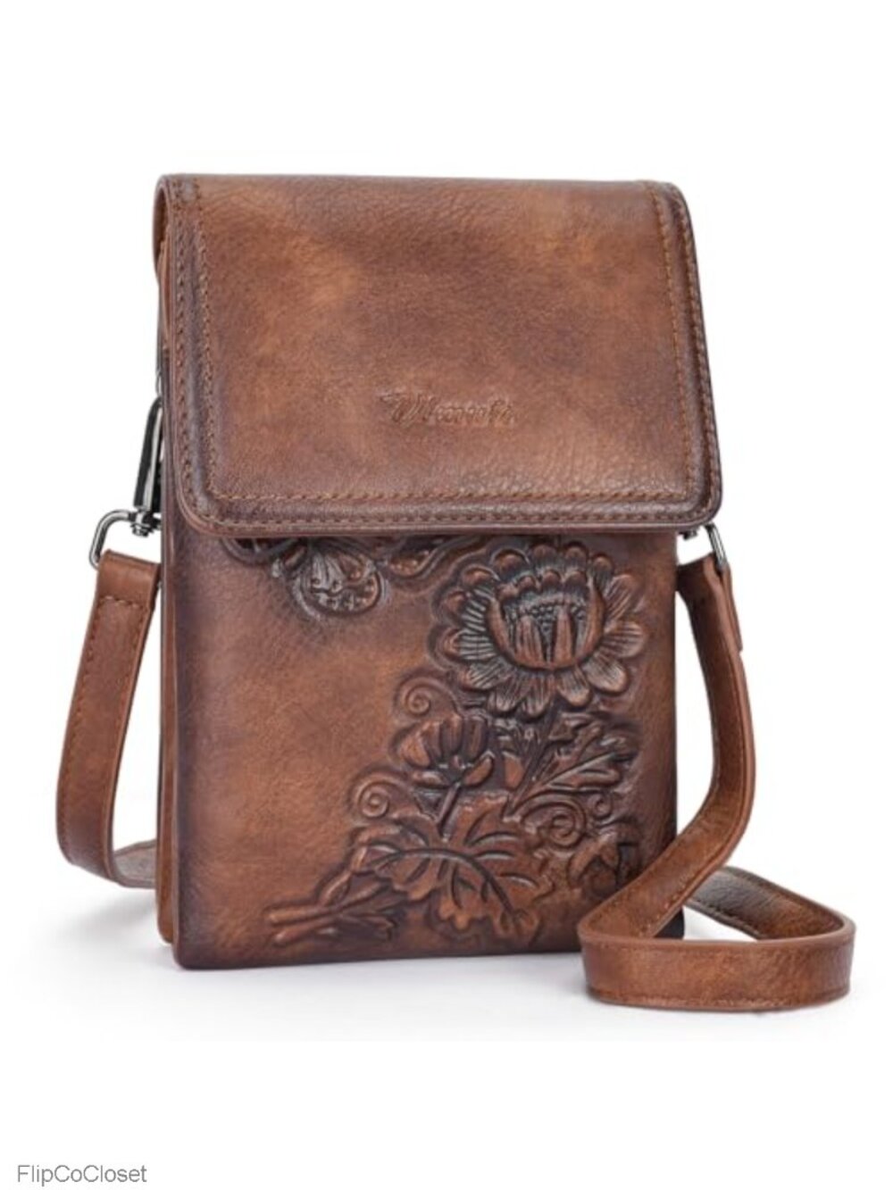 Small Crossbody Bag for Women Vegan Leather Phone Purse Detachable Strap